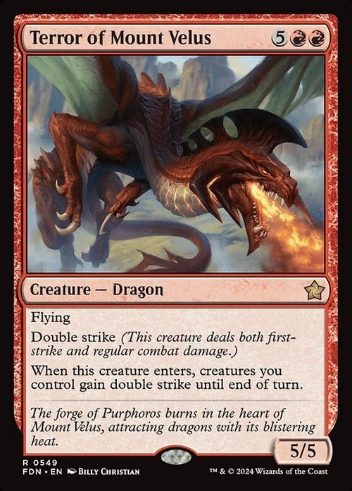 Terror of Mount Velus ~ Foundations [ NM ] [ Magic MTG ]