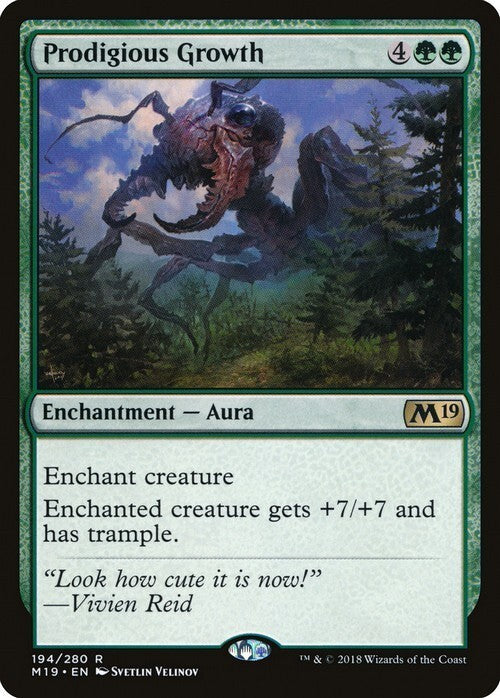 Prodigious Growth ~ Core 2019 [ EX ] [ Magic MTG ]