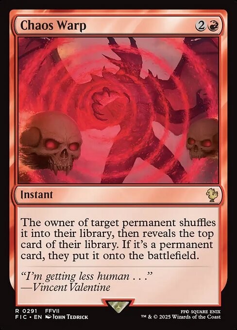 Chaos Warp ~ Commander: Final Fantasy [ NM ] [ Magic MTG ]