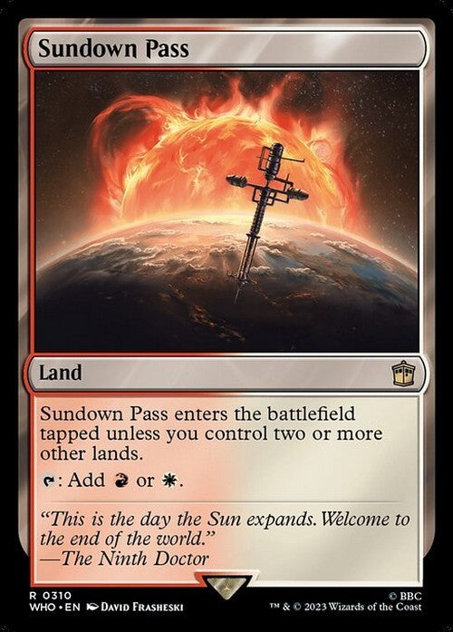 Sundown Pass ~ Commander: Doctor Who [ NM ] [ Magic MTG ]