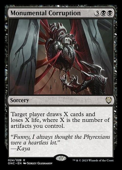 Monumental Corruption ~ Commander: Phyrexia [ NM ] [ Magic MTG ]