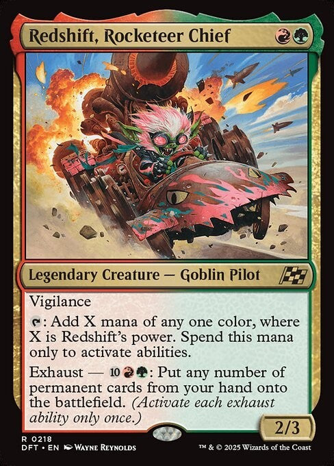 Redshift, Rocketeer Chief ~ Aetherdrift [ NM ] [ Magic MTG ]