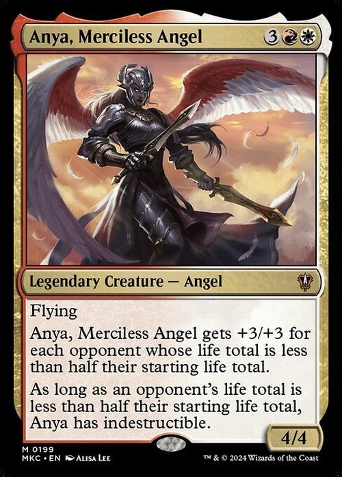 Anya, Merciless Angel ~ Commander: Murders at Karlov Manor [ NM ] [ Magic MTG ]