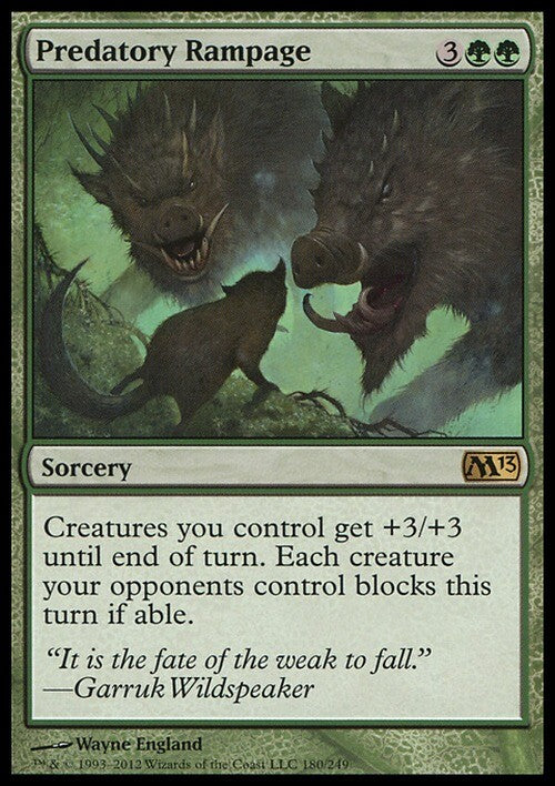 Predatory Rampage ~ Magic 2013 [ EX ] [ Magic MTG ]