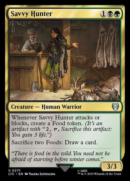 Savvy Hunter ~ Commander: Lord of the Rings [ NM ] [ MTG ]