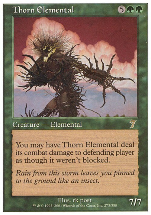 Thorn Elemental ~ Seventh Edition [ EX ] [ Magic MTG ]