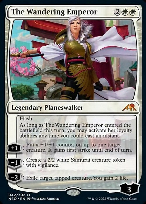 The Wandering Emperor ~ Kamigawa: Neon Dynasty [ NM ] [ Magic MTG ]