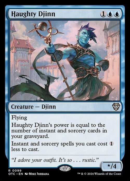 Haughty Djinn ~ Commander: Outlaws of Thunder Junction [ NM ] [ Magic MTG ]