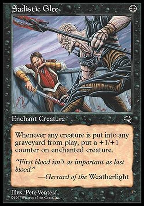 Sadistic Glee ~ Tempest [ EX ] [ Magic MTG ]