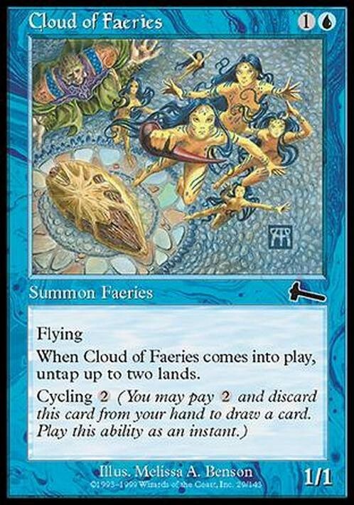 Cloud of Faeries ~ Urza's Legacy [ EX ] [ Magic MTG ]
