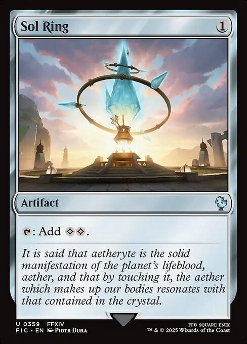 Sol Ring #359 ~ Commander: Final Fantasy [ NM ] [ Magic MTG ]