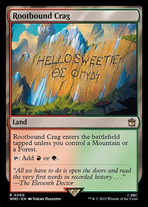 Rootbound Crag ~ Commander: Doctor Who [ NM ] [ Magic MTG ]