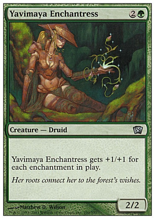 Yavimaya Enchantress ~ Eighth Edition [ PLAYED ] [ Magic MTG ]