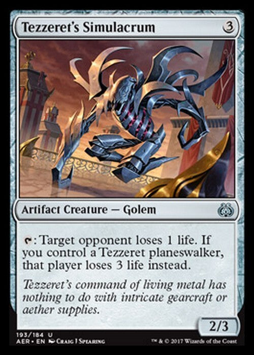Tezzeret's Simulacrum ~ Aether Revolt [ EX ] [ Magic MTG ]