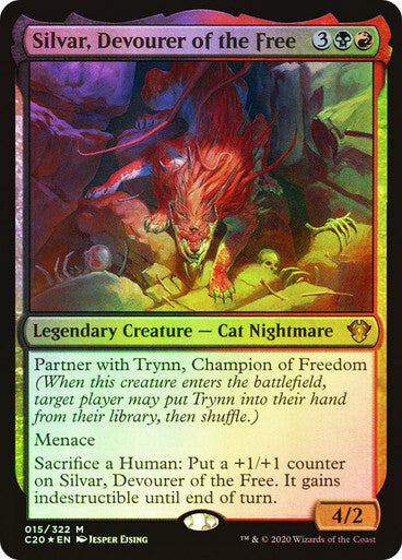 FOIL Silvar, Devourer of the Free ~ Commander: Ikoria [ NM ] [ Magic MTG ]