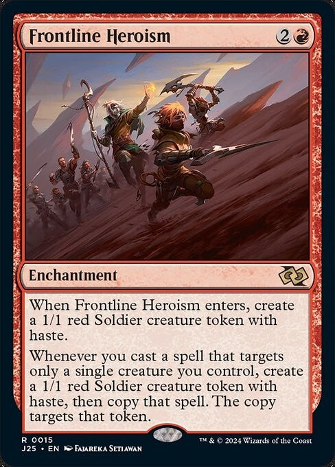 Frontline Heroism ~ Jumpstart 2025 [ NM ] [ Magic MTG ]