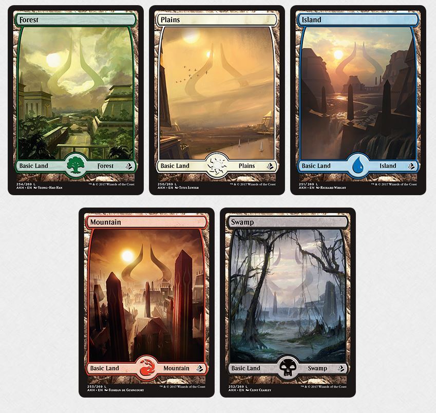 Choose your FULL ART Land ~ Amonkhet [ EX ] [ Magic MTG ]