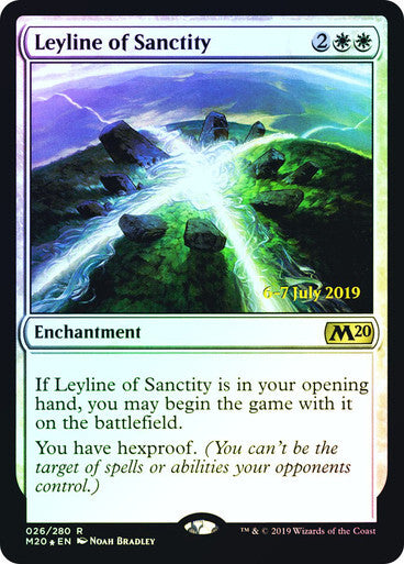 FOIL Leyline of Sanctity ~ Prerelease Core 2020 [ NM ] [ Magic MTG ]