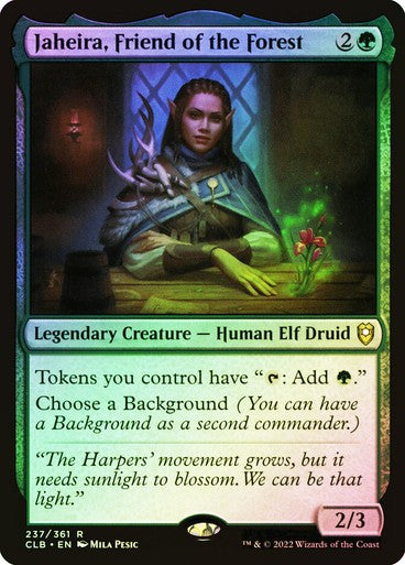FOIL Jaheira, Friend of the Forest ~ Commander Legends 2 [ NM ] [ Magic MTG ]