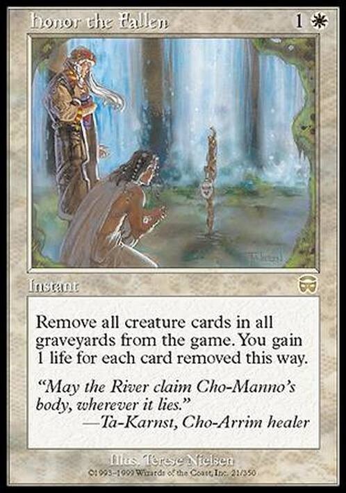 Honor the Fallen ~ Mercadian Masques [ EX ] [ Magic MTG ]