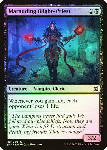 FOIL Marauding Blight-Priest ~ Zendikar Rising [ NM ] [ Magic MTG ]