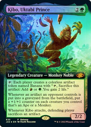 FOIL Kibo, Uktabi Prince ~ Release Jumpstart 2022 [ NM ] [ Magic MTG ]