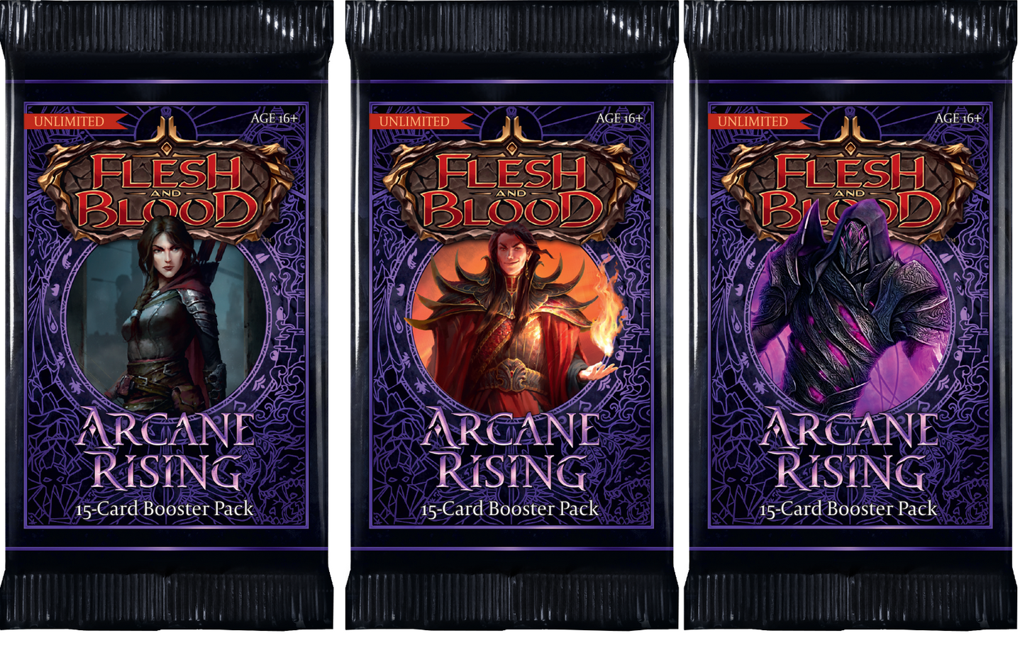 3 x Booster Pack [ Arcane Rising Unlimited ] [ Flesh and Blood SEALED ]