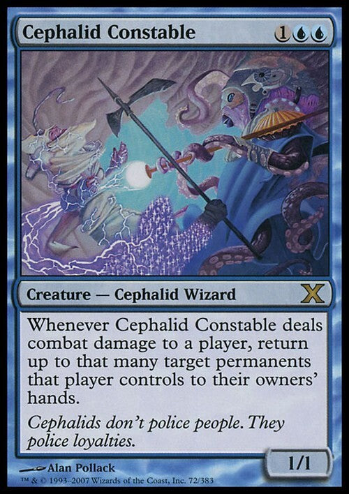 Cephalid Constable ~ Tenth Edition [ EX ] [ Magic MTG ]