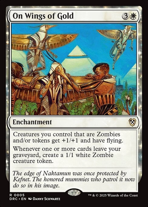 On Wings of Gold ~ Commander: Aetherdrift [ NM ] [ Magic MTG ]