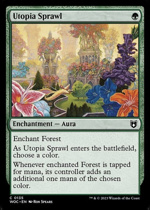 Utopia Sprawl ~ Commander: Wilds of Eldraine [ NM ] [ Magic MTG ]