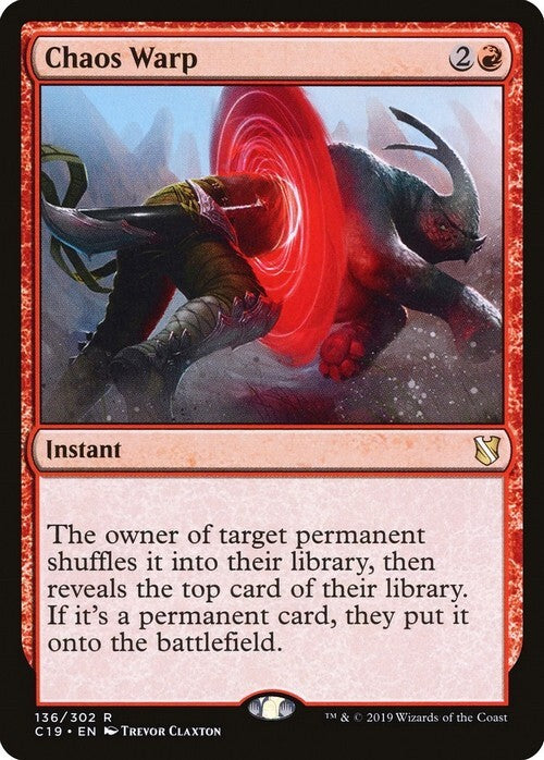 Chaos Warp ~ Commander 2019 [ EX ] [ Magic MTG ]