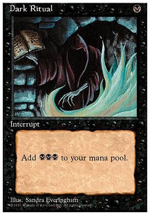 Dark Ritual ~ Fourth Edition [ PLAYED ] [ Magic MTG ]