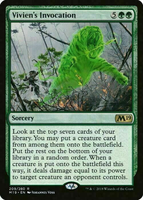 Vivien's Invocation ~ Core 2019 [ EX ] [ MTG ]