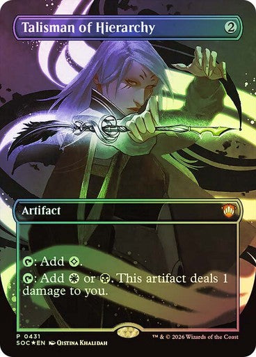 FOIL Talisman of Hierarchy~ Commander: Secrets of Strixhaven [ NM ] [ MTG ]