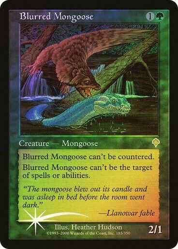 FOIL Blurred Mongoose ~ Invasion [ GOOD CONDITION ] [ Magic MTG ]