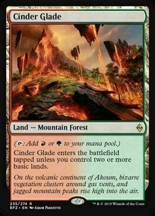 Cinder Glade ~ Battle for Zendikar [ EX ] [ Magic MTG ]