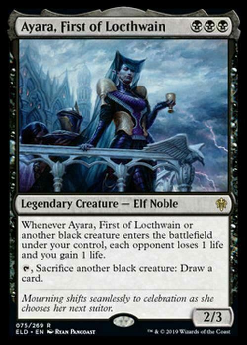 Ayara, First of Locthwain ~ Throne of Eldraine [ EX ] [ Magic MTG ]