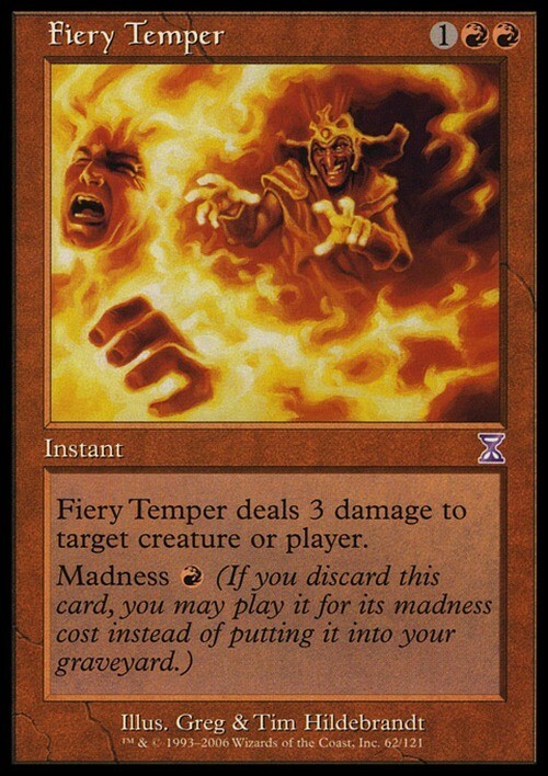 Fiery Temper ~ Time Spiral [ EX ] [ Magic MTG ]