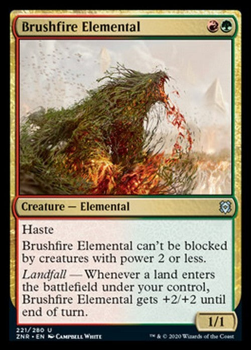 Brushfire Elemental ~ Zendikar Rising [ NM ] [ Magic MTG ]