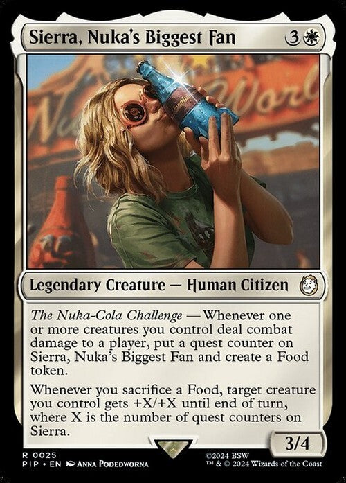 Sierra, Nuka's Biggest Fan ~ Commander: Fallout [ NM ] [ Magic MTG ]
