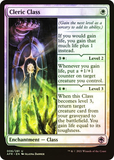 FOIL Cleric Class ~ Adventures in the Forgotten Realms [ NM ] [ MTG ]