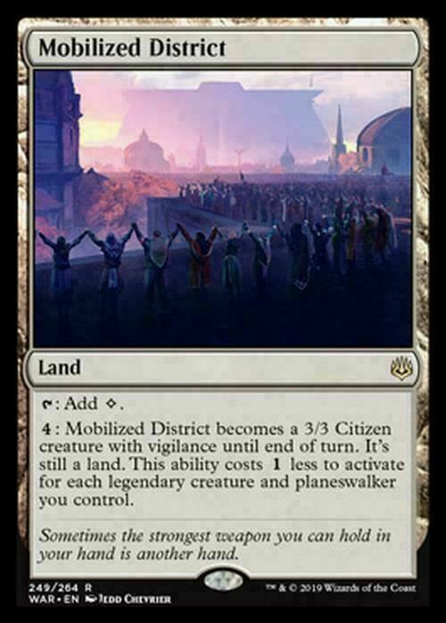 Mobilized District ~ War of the Spark [ EX ] [ Magic MTG ]