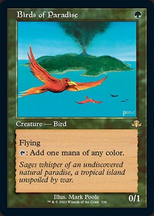 RETRO Birds of Paradise ~ Dominaria Remastered [ NM ] [ Magic MTG ]