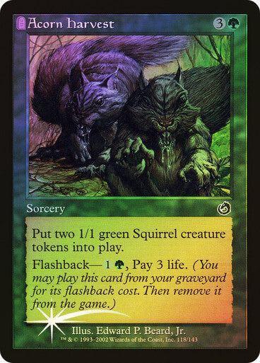 FOIL Acorn Harvest ~ Torment [ NM ] [ Magic MTG ]