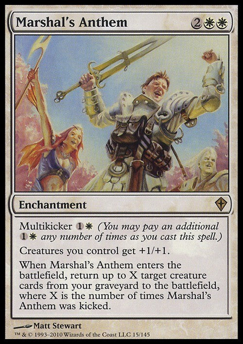 Marshal's Anthem ~ Worldwake [ EX ] [ Magic MTG ]