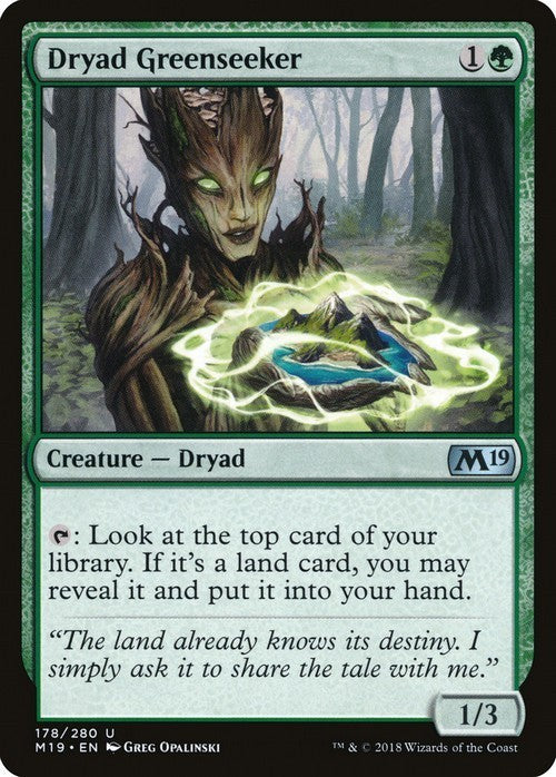 Dryad Greenseeker ~ Core 2019 [ EX ] [ Magic MTG ]