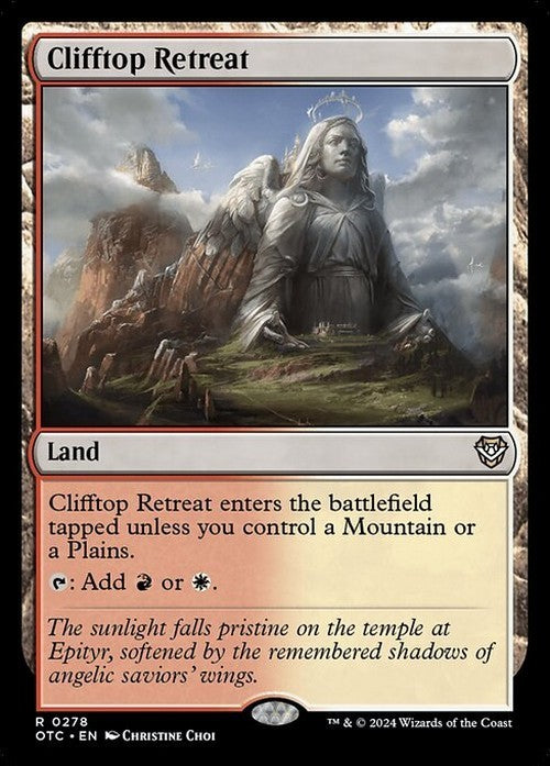 Clifftop Retreat ~ Commander: Outlaws of Thunder Junction [ NM ] [ Magic MTG ]