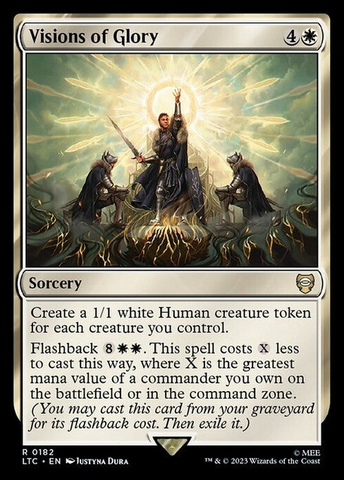 Visions of Glory ~ Commander: Lord of the Rings [ NM ] [ Magic MTG ]