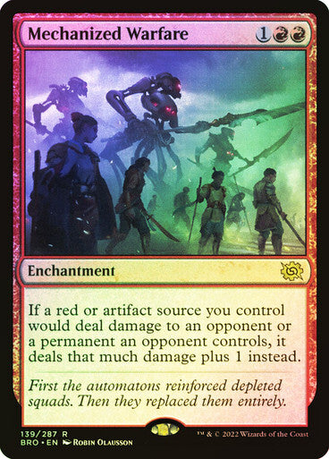FOIL Mechanized Warfare ~ The Brothers' War [ NM ] [ Magic MTG ]