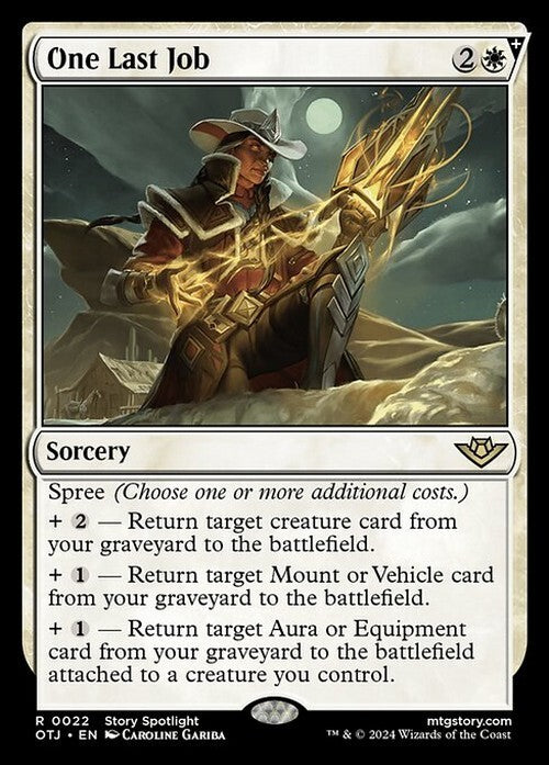 One Last Job ~ Outlaws of Thunder Junction [ NM ] [ Magic MTG ]